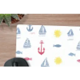 Nautisch - Illustraties - Kleurrijk muismat rubber klein 262 -closeup
