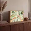 Glazen - Proosten - Bladeren - Groen Light Box met batterij (Wandlamp) middel -sfeer2