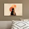 Katten - Zwart - Abstract - Cirkels canvas 2cm klein -sfeer3