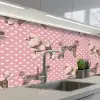 Hart - Poedel - Patroon keuken achterwand 2 middel 871 -3d_schuin