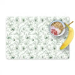 Bloemen - Getekend - Groen Placemat vinyl groot 368 -zzzproduct_Kitchenyeah-website