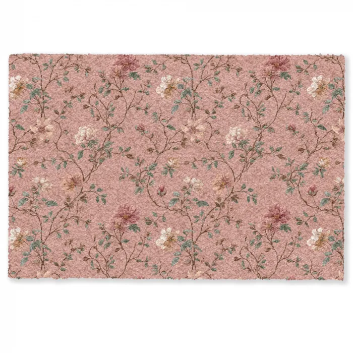 Botanisch - Bloemen - Roze Deurmat klein 898 -zkaufland3d