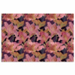 Lelies - Patroon - Roze - Goud poster papier klein 62 -3d