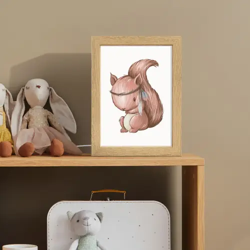 Eekhoorn - Dier - Bosdieren - Bruin Light Box met kabel klein -sfeer2_kind