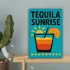 Illustratie - Tequila - Glas - Blauw canvas 2cm klein -sfeer4
