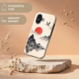 Oosters - Kraanvogels - Landschap Toughcase MagSafe Apple iPhone 17 klein -USP_RandenV_DE
