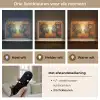 Bomen - Gezichten - Zon - Kunst Light Box met batterij (Wandlamp) middel -USP_lichtkleurNL