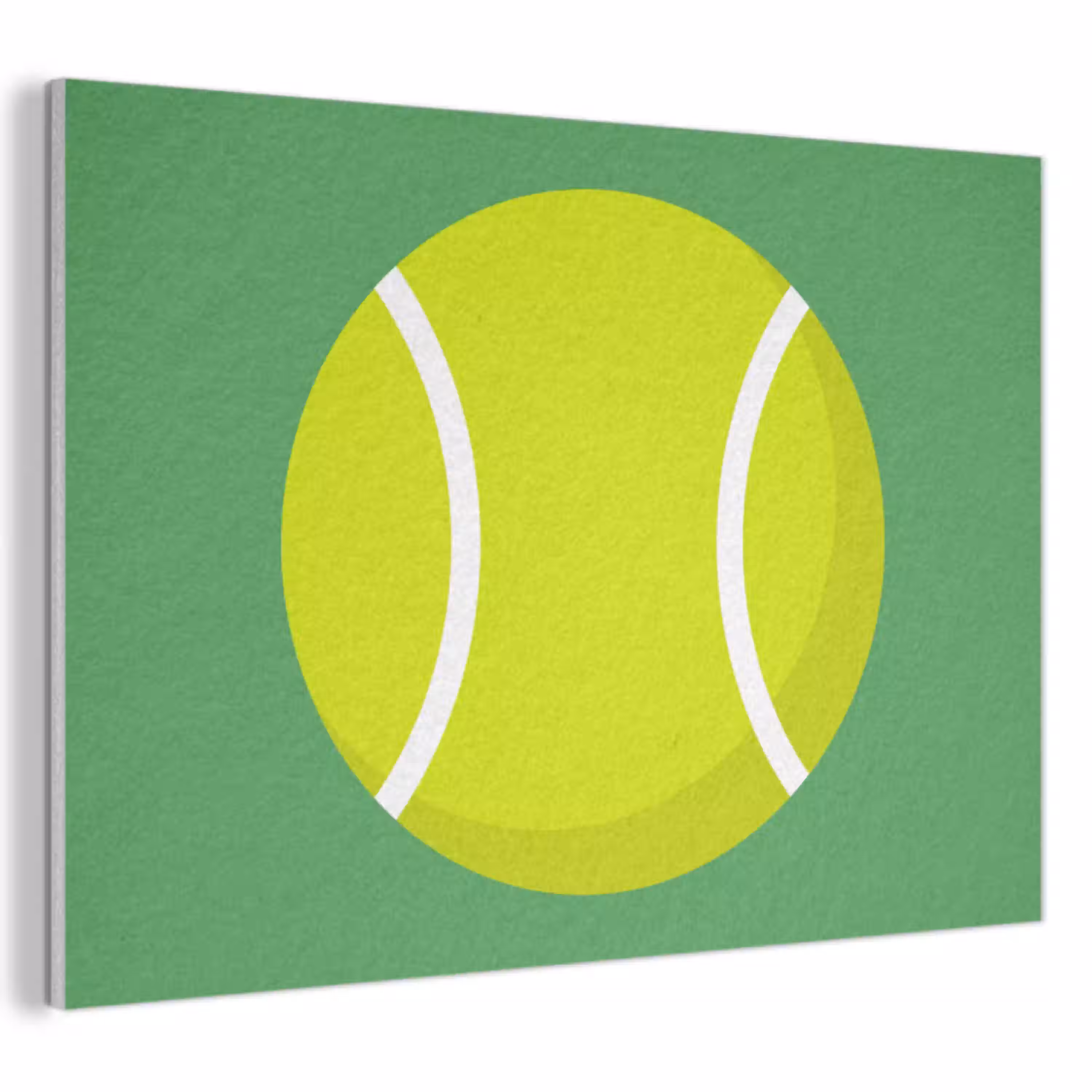 Bal - Geel - Sport - Groen - Illustratie PET vilt klein -3d