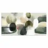 Minimalistisch - Cirkels - Penseelstreken - Beige Muismat XXL klein -3d_leeg