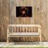 Vrouw - Zwart - Bessen - Bramen - Appels Tuinposter op houten frame 2 cm dik klein -sfeer4