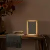 Bloemen - Goud - Hexagon Light Box met kabel (Tafellamp) klein 925 -sfeer4