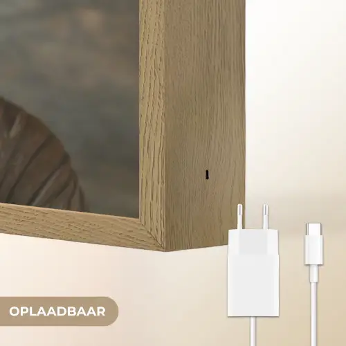 Boedha - Beeld - Bruin - Rust Light Box met batterij (Wandlamp) middel -USP_websiteoplaadbaarNL