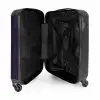 Lederen look diep paars NBS - Handbagage koffer - Kinderen Unisex middel -binnenkant