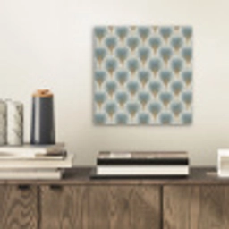 Waaier - Klassiek - Blauw aluminium wit klein 46 -sfeer1
