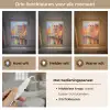 Grachtenpanden - Kunst - Schilderij - Amsterdam Light Box met kabel (Tafellamp) klein -USP_lichtkleurNL