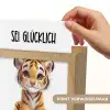 Tijger - Wees gelukkig - Quote - Dier Light Box met kabel (Kinderlampje) klein -USP_websiteprintNL