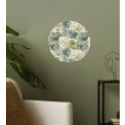 Bladeren - Botanisch - Groen Wandcirkel behangsticker klein 186 -sfeer2