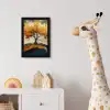 Boom - Natuur - Goud - Modern fotolijst zwart zonder passe partout klein -usfeer4_kinderkamer