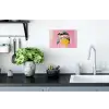 Vogel - Roze - Geel - Blauw Muursticker klein -keuken