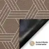 Bruin - Lijnen - Patroon Deurmat klein 898 -antislip_DE