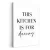 Dansende Keuken KitchenYeah - Keuken - Canvas klein -3d