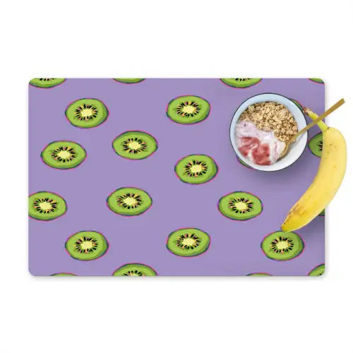 Kiwi - Patroon - Paars Placemat vinyl groot 368 -zzzproduct_Kitchenyeah-website