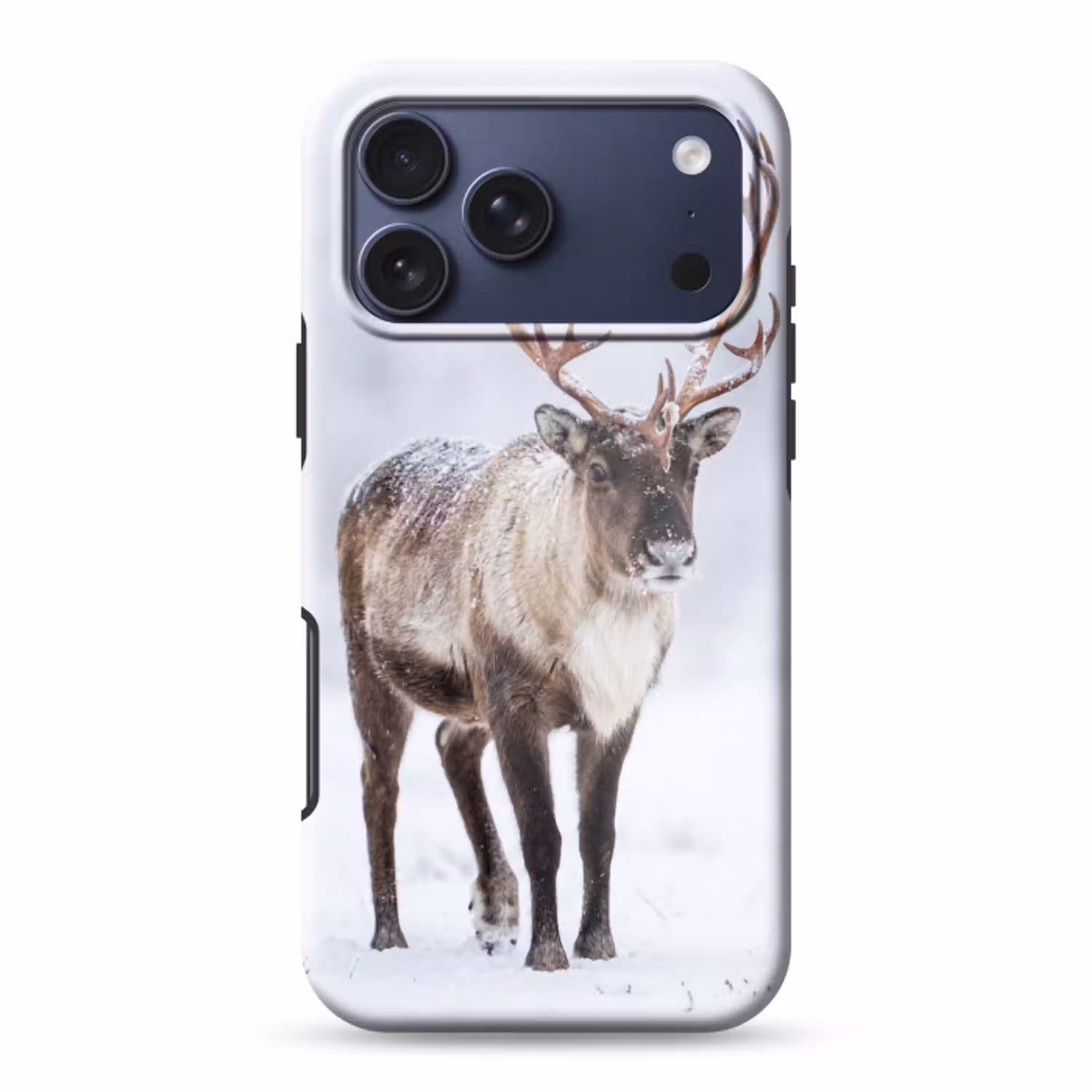 Rendier - Gewei - Toendra - Sneeuw - Wild Toughcase MagSafe Apple iPhone 17 Pro Max klein -3d