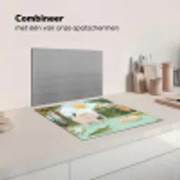 Jungle - Oase - Dieren - Kleurrijk Inductie beschermer vinyl 3mm middel -wsfeer7_website