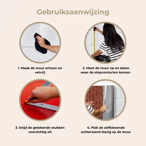 Abstract - Textuur - Bruin keuken achterwand 2 middel 871 -gebruiksaanwijzing_NL