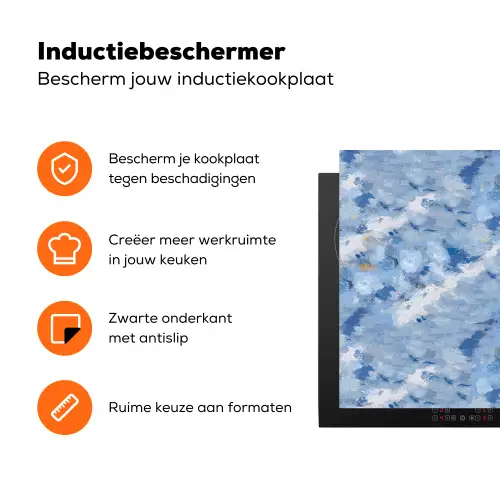 Vloeiend - Olie - Verf - Texturen Inductie beschermer vinyl 3mm klein 276 -zzzzzzz-td-ups