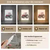 Trekker - Minimalistisch - Illustratie - Rood Light Box met kabel (Wandlamp kind) klein -USP_lichtkleurNL