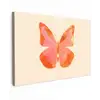 Vlinder - Minimalistisch - Roze canvas 2cm klein -z3d