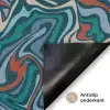 Golven - Retro - Blauw - Patroon Deurmat klein 898 -antislip_NL
