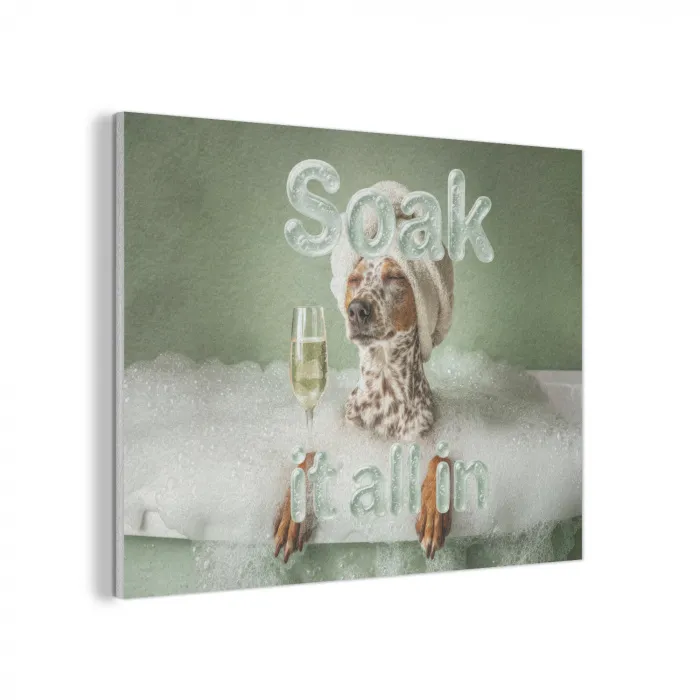 Soak it all in - Hond - Bad PET vilt klein -3d