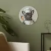 Bril - Hond - Kok Akoestische PET Vilt - Rond klein -sfeer2