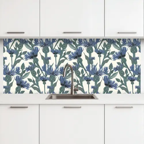 Patronen - Korenbloem - Natuur - Plant keuken achterwand 2 middel 871 -3d