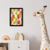 Abstract - Vormen - Roze fotolijst zwart zonder passe partout klein -usfeer4_kinderkamer