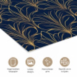 Deco - Waaier - Blauw poster papier klein 62 -closeup_NL