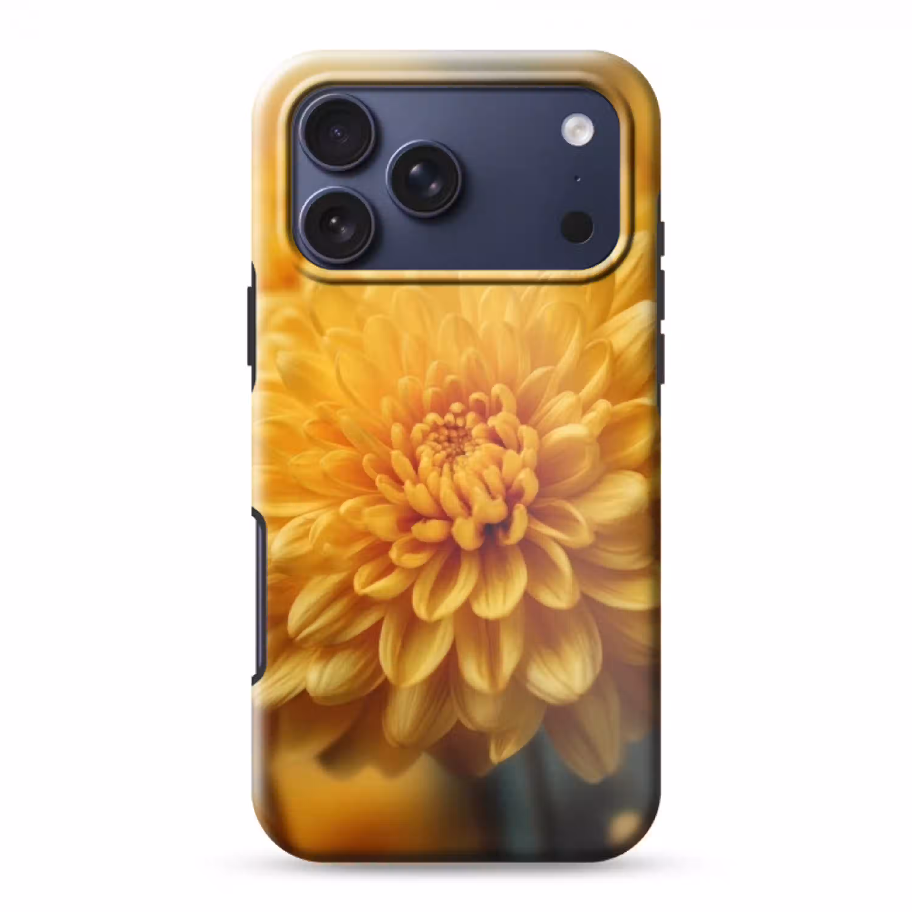 Geel - Chrysant - Zachtheid Toughcase MagSafe Apple iPhone 17 Pro Max klein -3d
