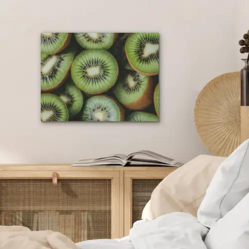Kiwi - Fruit - Groen PET vilt klein -sfeer3