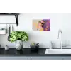 Abstract - Vrouw - Bloemenkroon - Goud Muursticker klein -keuken
