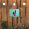 Chilipepers - Geverfd - Rood tuinposter los doek klein -sfeer1