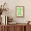 Slangenprint - SWAG - Neon - Groen Light Box met kabel (Tafellamp) klein -sfeer2