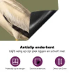 Pelikaan - Wit - Vogel - Klassiek - Natuur Inductie beschermer vinyl 3mm middel -zzzzzzz-cc-onderkant