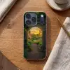 Poort - Planten - Zonsondergang Telefoonhoesje iPhone 17 Pro klein -sfeer1