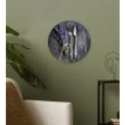 Lavendel - Lepel - Vork Wandcirkel kunststof plaat 5mm dik klein -sfeer3