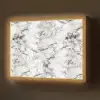 Marmer - Zwart - Dramatisch - Wit Light Box met batterij (Wandlamp) middel 907 -z3d_website