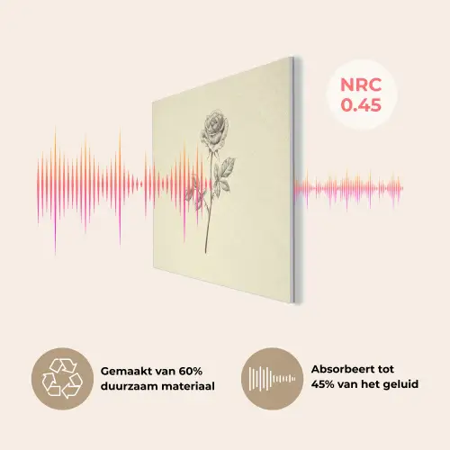 Illustratie - Zwart - Roos PET vilt klein -USP_NL
