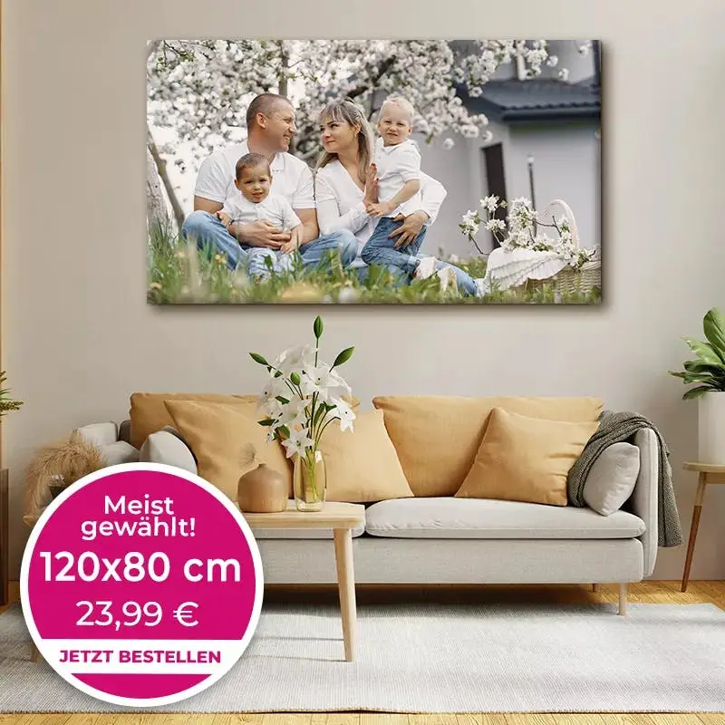 Foto auf Leinwand 120x80 cm