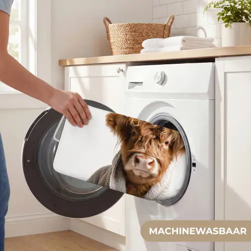 Schotse hooglander - Badjas - Koe - Dieren WCmat klein -USP_WasbaarNL